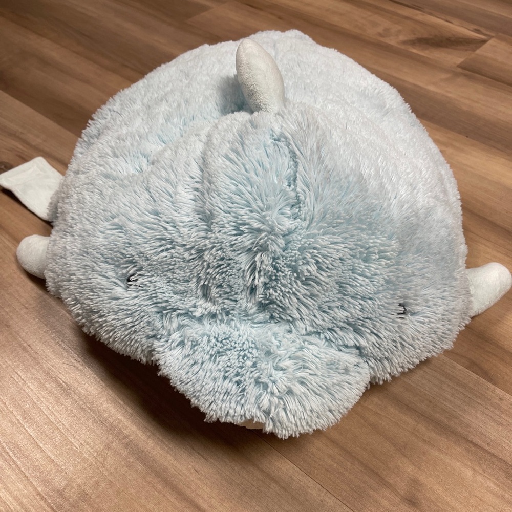 Pillow Pets Blue Dolphin Plush Stuffed Animal 2010 18”x24” Retired - Picture 13 of 13